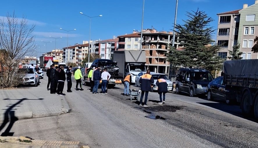 Kulu&rsquo;da zincirleme trafik kazası: 2 yaralı
