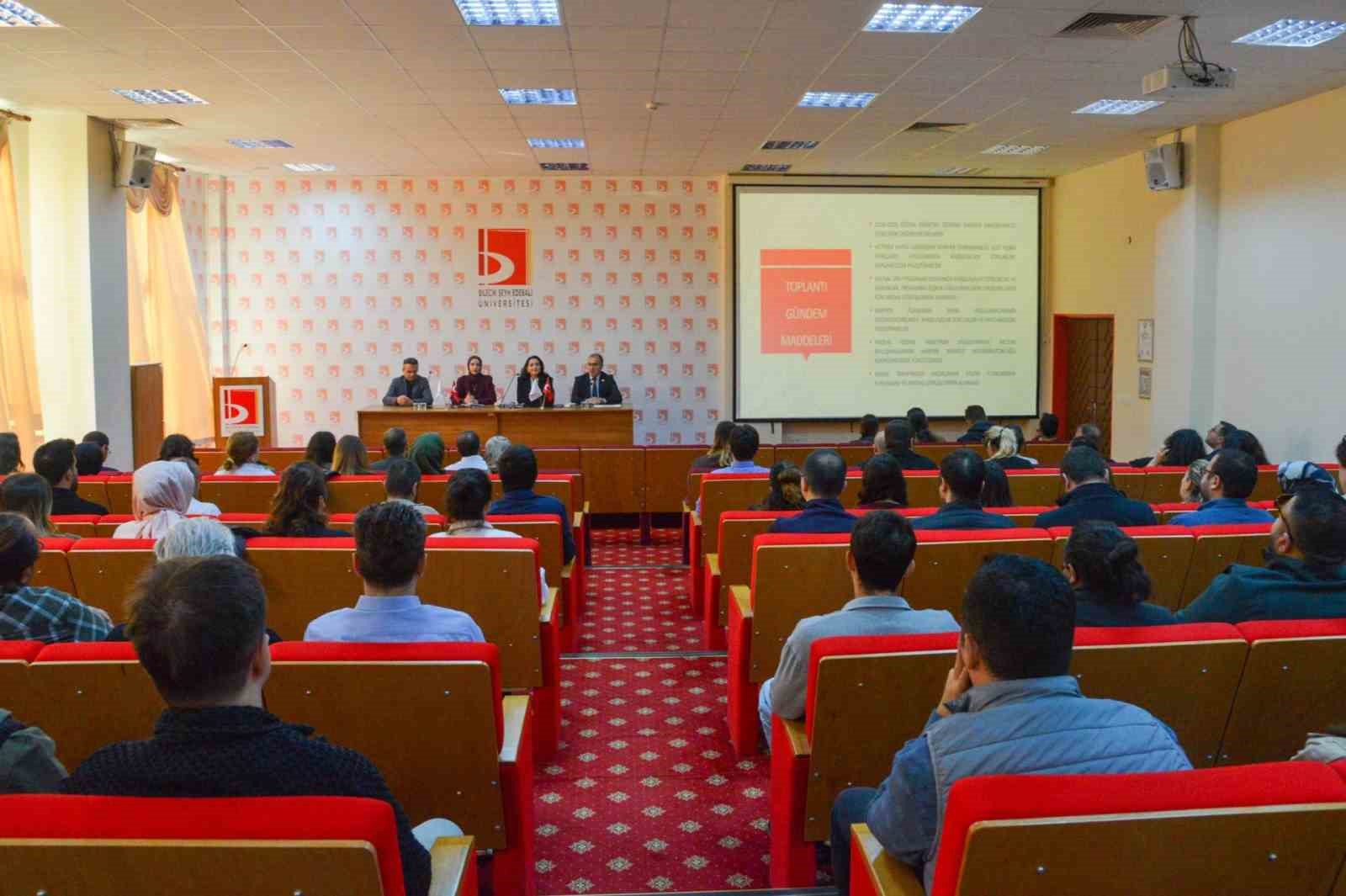 BŞE&Uuml;&rsquo;de Kariyer Danışmanları Bilgilendirme ve Değerlendirme Toplantısı yapıldı
