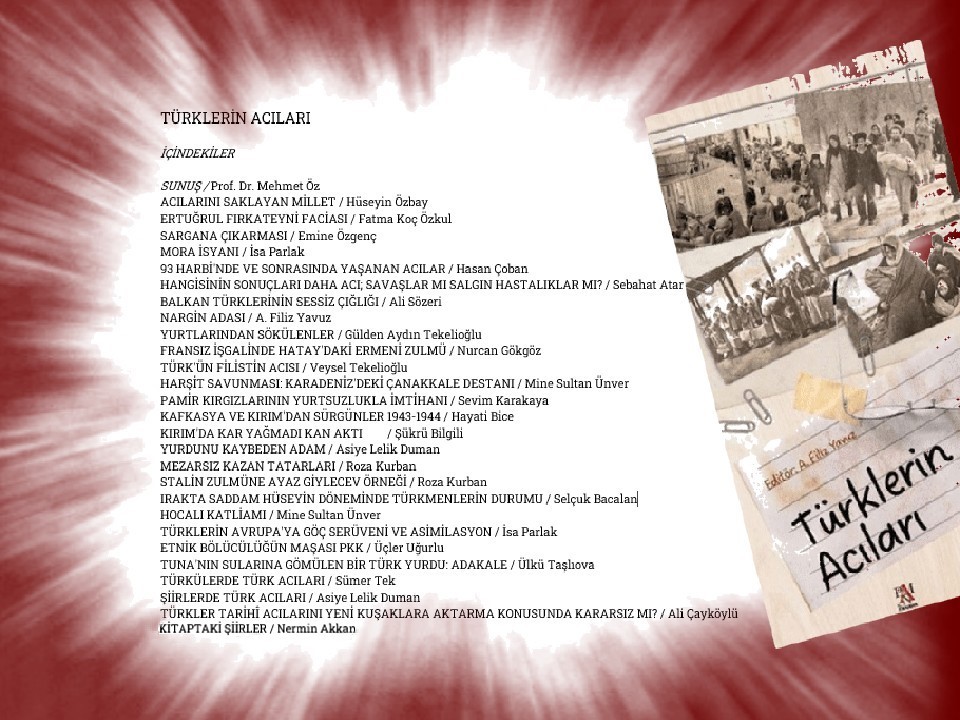 ‘Türklerin Acıları’ isimli kitabın paneli Ankara’da yapılacak