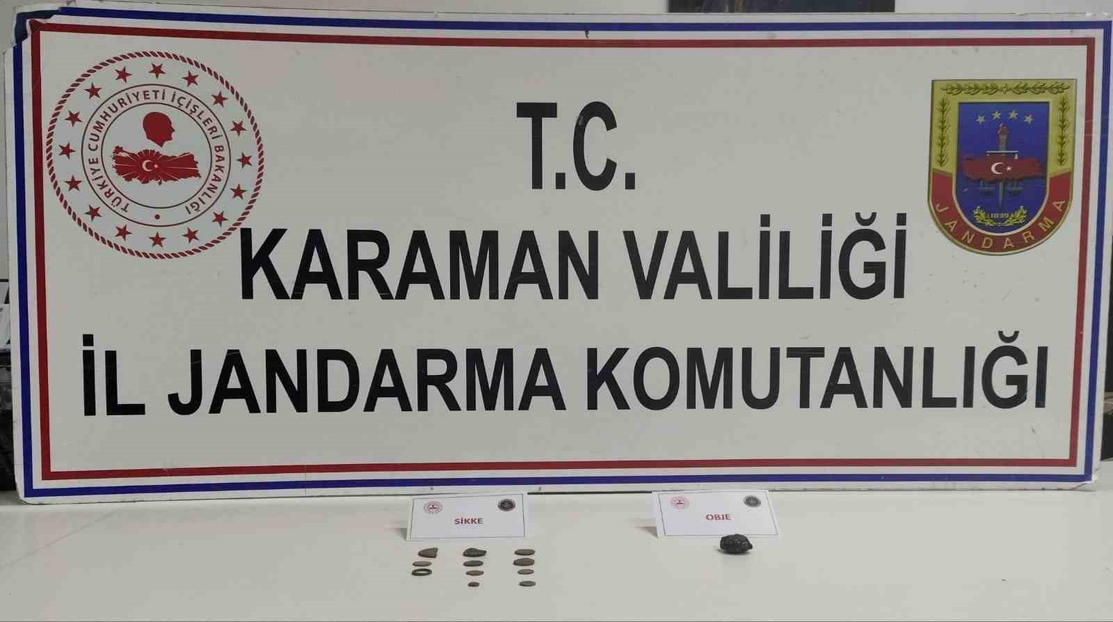 Jandarmanın uygulamasında tarihi eser ve esrar ele geçirildi: 2 tutuklama
