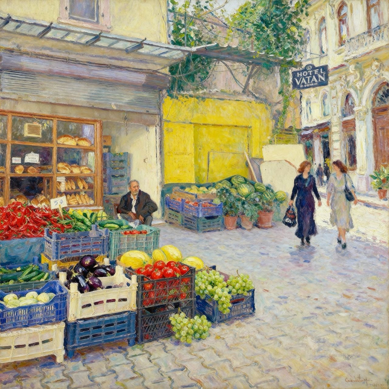 İzmir&rsquo;in sokakları &lsquo;tabloya&rsquo; d&ouml;n&uuml;şt&uuml;
