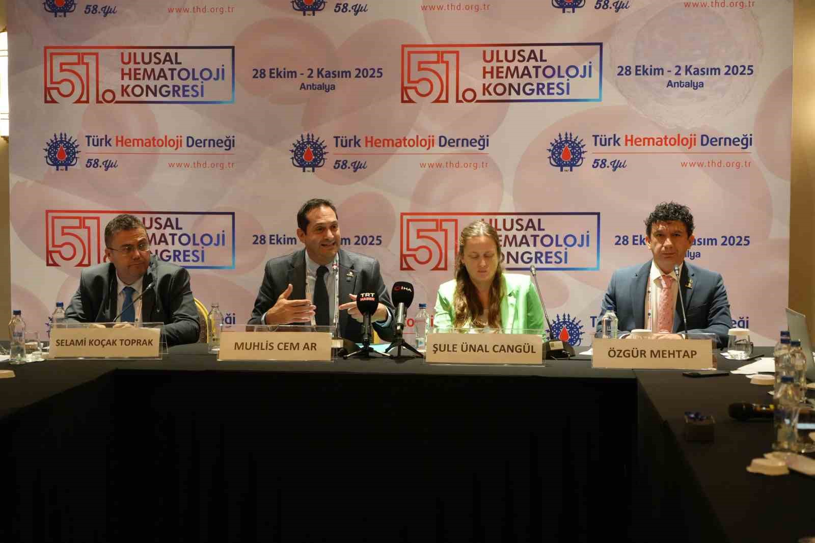 Türk Hematoloji Derneği Başkanı Prof. Dr. Ar: "Ulusal veri tabanları dünyaya referans oluyor"