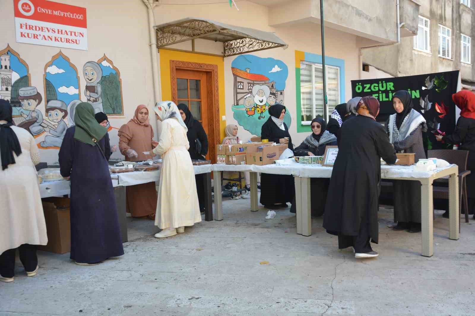 Ordu&rsquo;da hayır &ccedil;arşısı ile Filistin&rsquo;e destek
