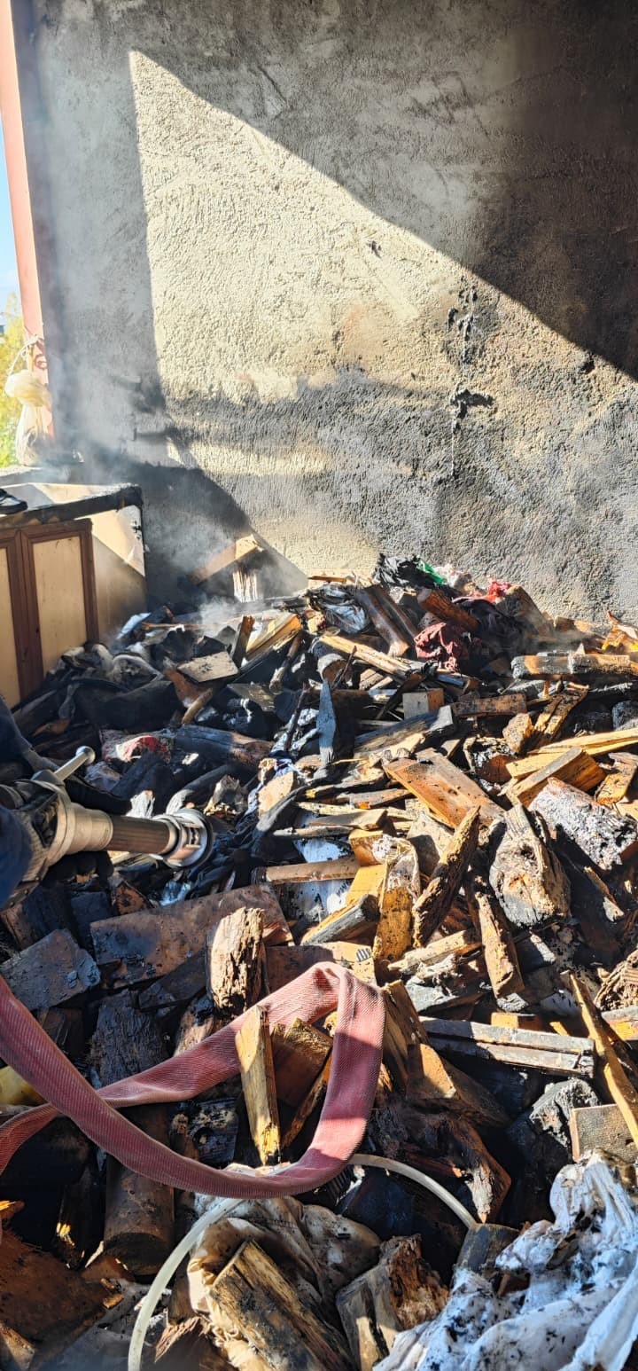 Van’da çatı yangını