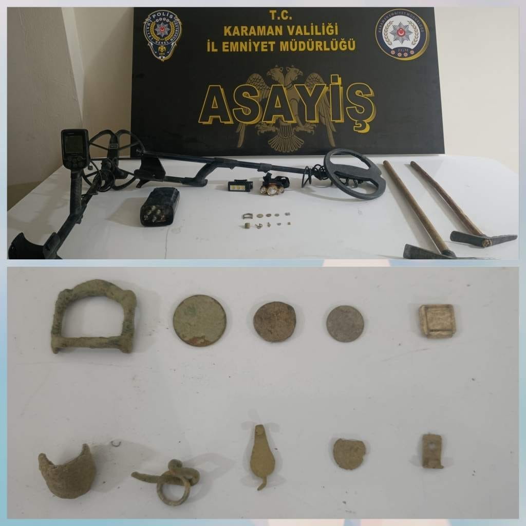 Polisin uygulamalarında tarihi eser ve ruhsatsız silahlar ele geçirildi: 8 tutuklama
