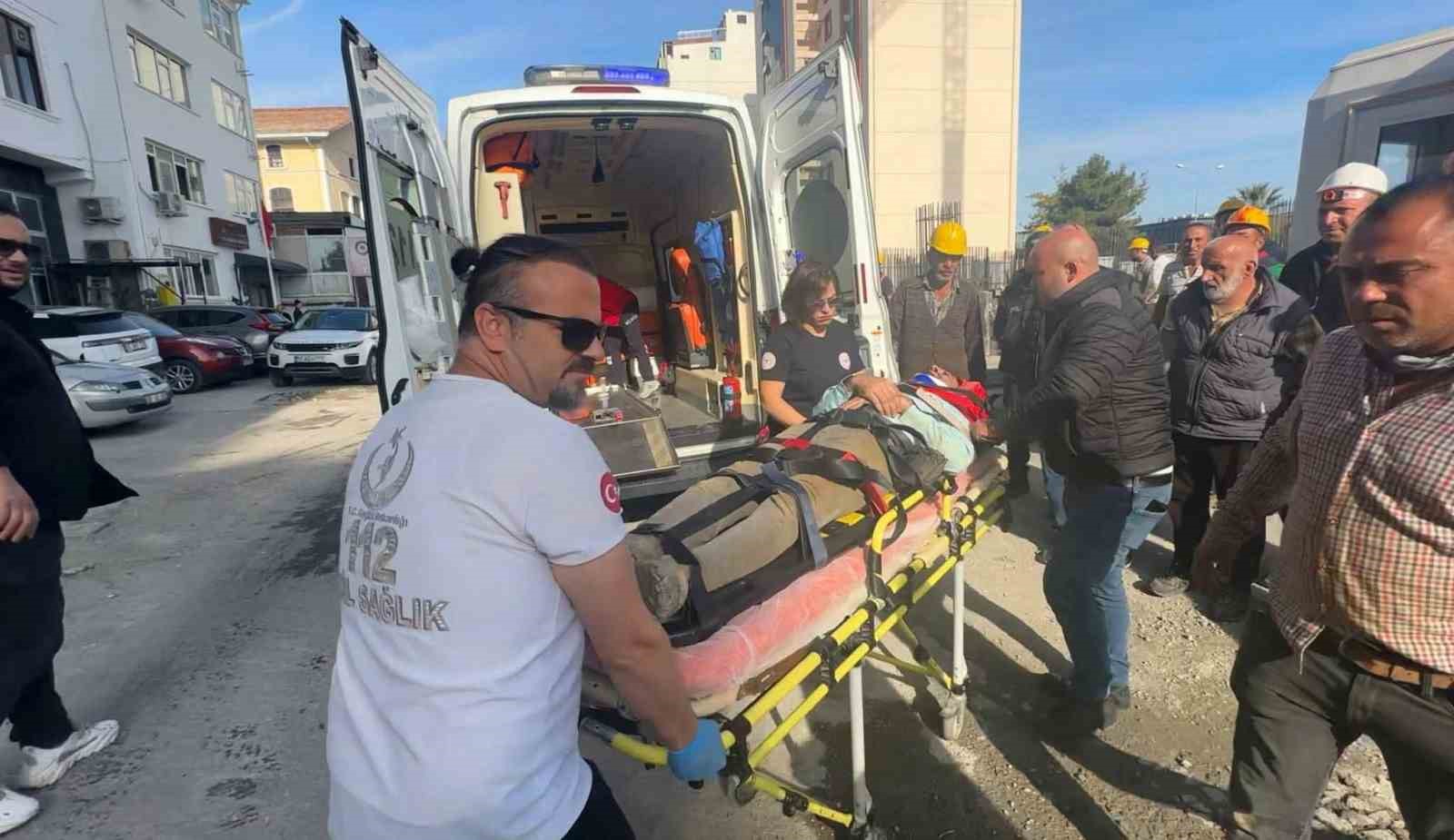 Özel hastane inşaatında iş kazası: 1 yaralı