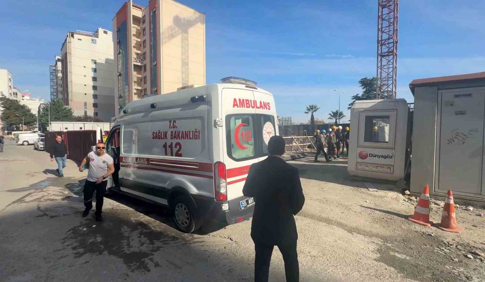 &Ouml;zel hastane inşaatında iş kazası: 1 yaralı
