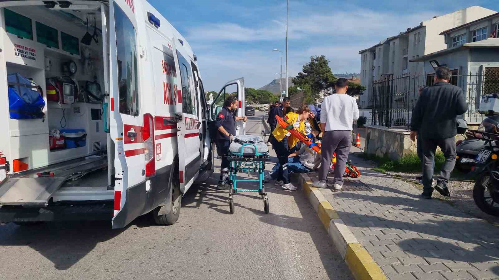 Sinop’ta motosiklet devrildi: 1 yaralı
