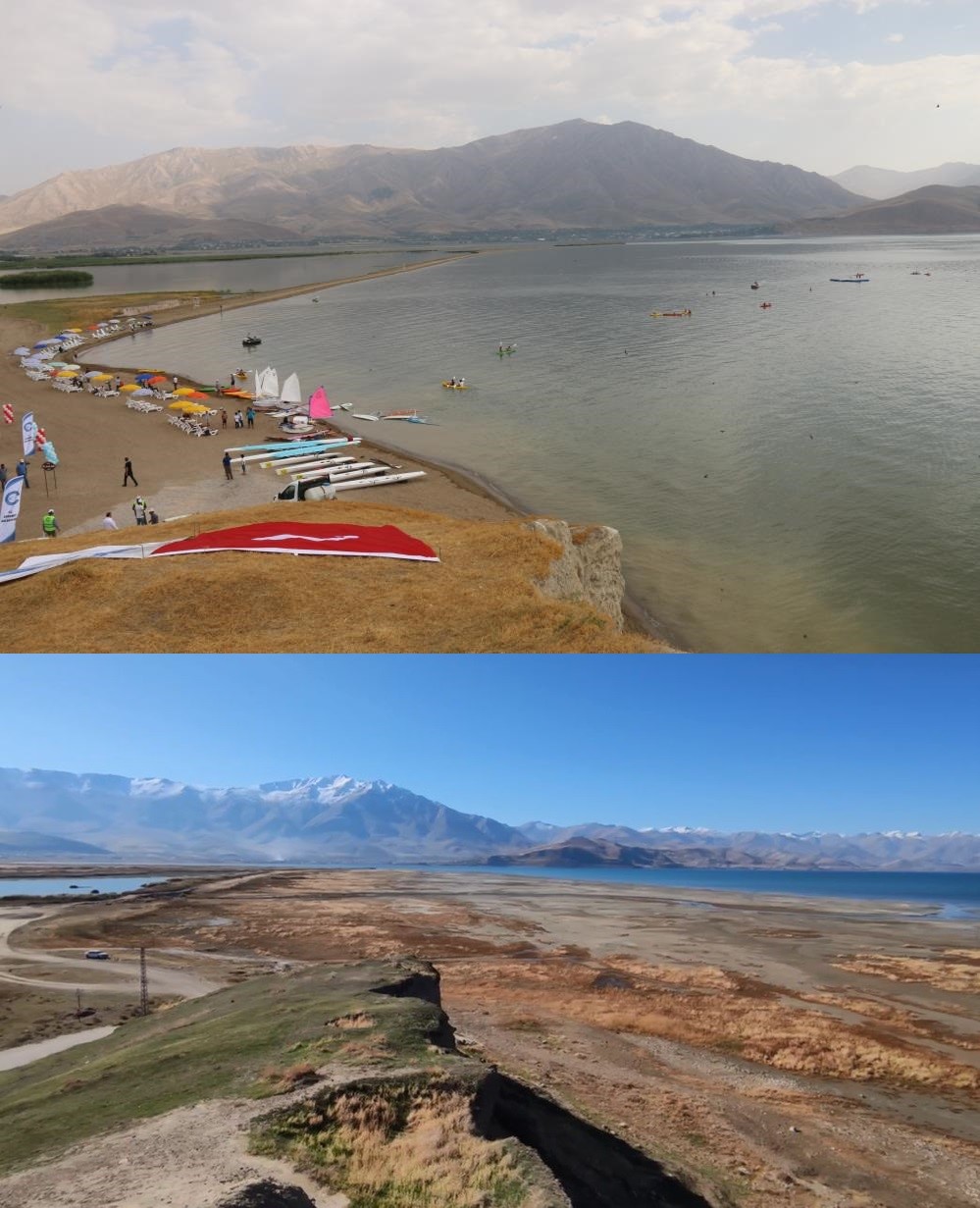 Renkli yazlardan sessiz &ccedil;&ouml;l manzarasına: Van G&ouml;l&uuml;&rsquo;n&uuml;n 8 yıllık değişimi
