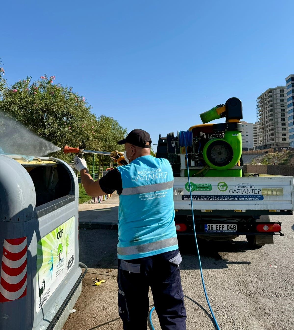 Gaziantep B&uuml;y&uuml;kşehir, ila&ccedil;lama &ccedil;alışmalarını arttırdı
