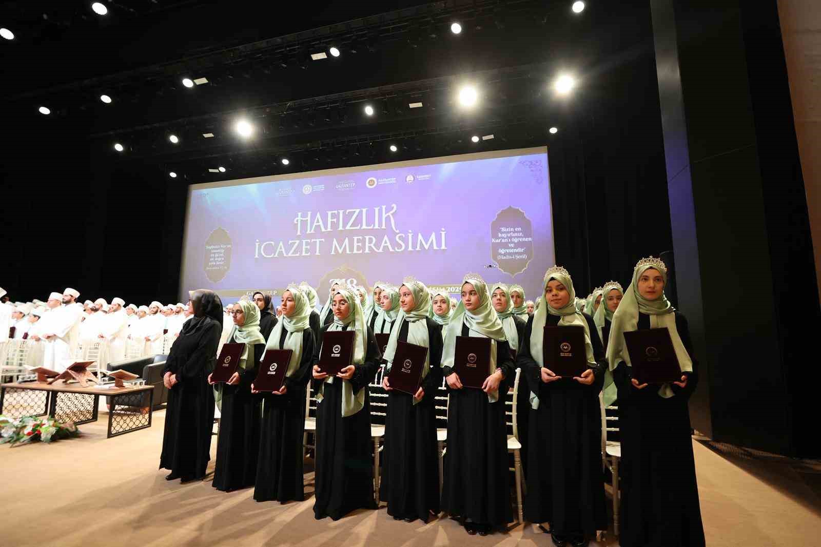 Gaziantep&rsquo;te "Hafızlık İcazet Merasimi"
