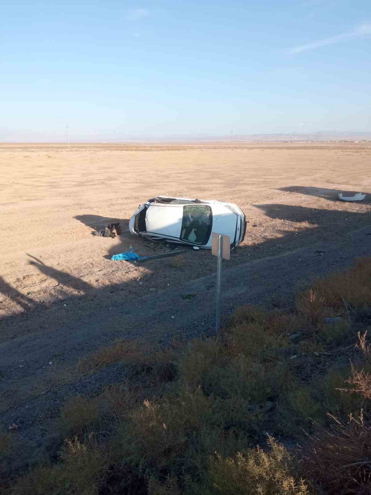 Konya’da otomobil takla attı: 6 yaralı