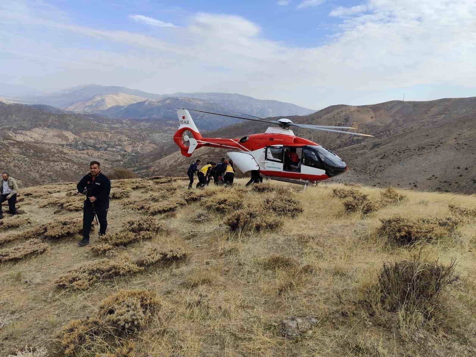 Malatya’da uçuruma yuvarlanan şahıs kurtarıldı