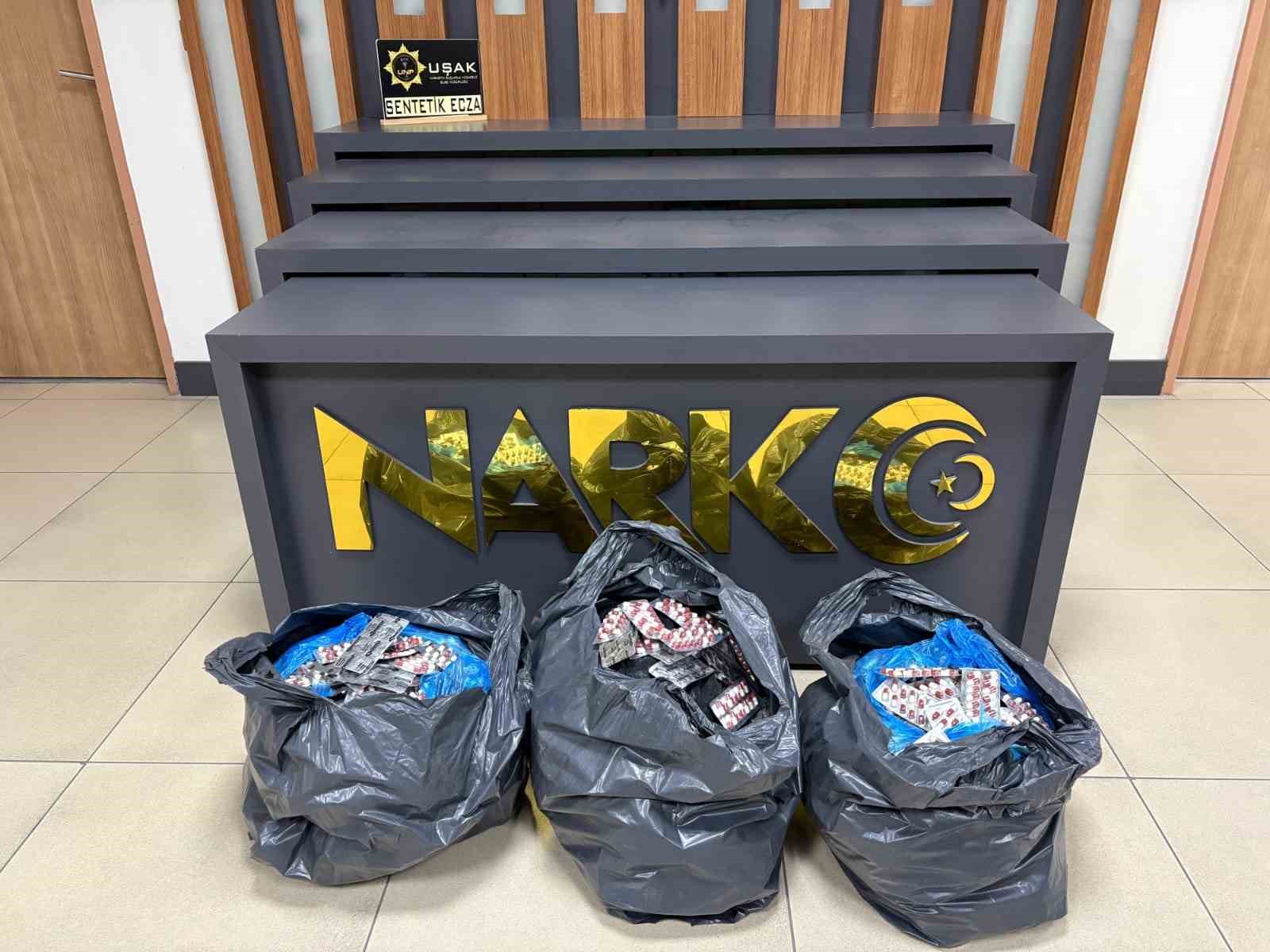 Uşak&rsquo;ta &ccedil;ok sayıda uyuşturucu madde ele ge&ccedil;irildi
