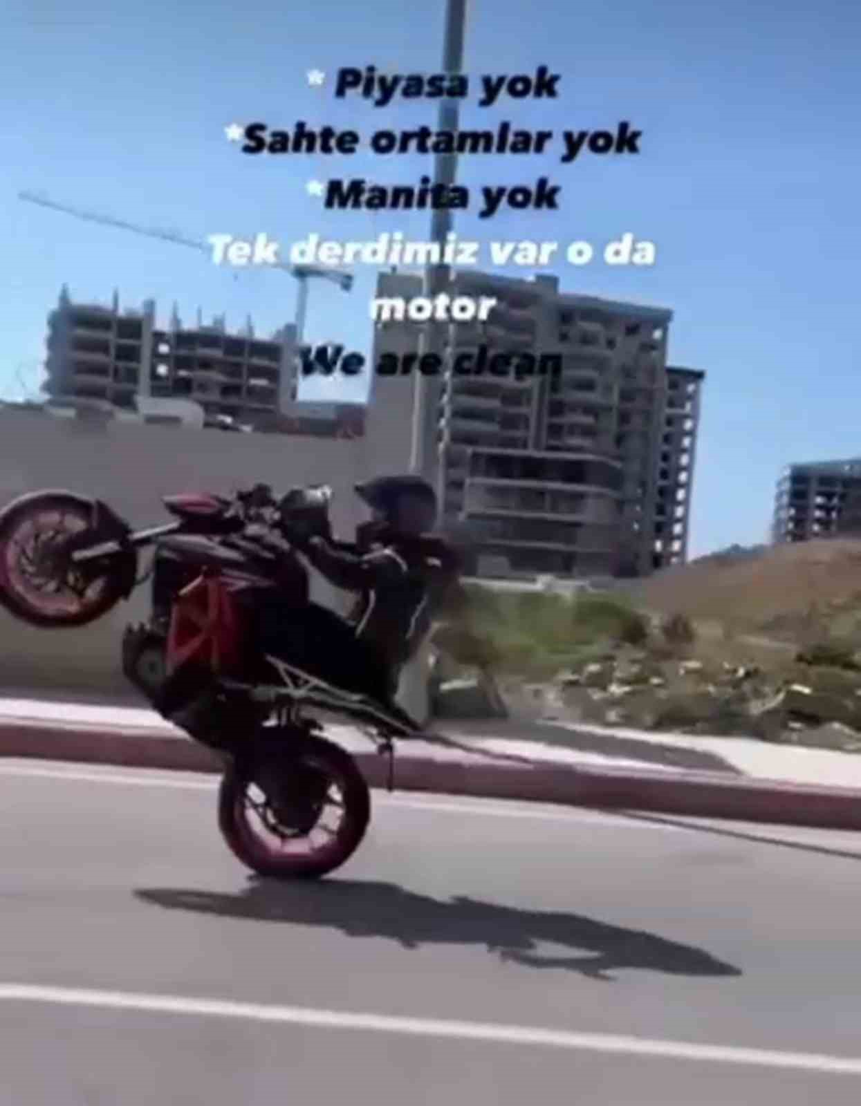 ‘Yoksul semtin çocuklarıyız’ diyerek lastik yakıp, video paylaşan motosikletliye 19 bin TL ceza