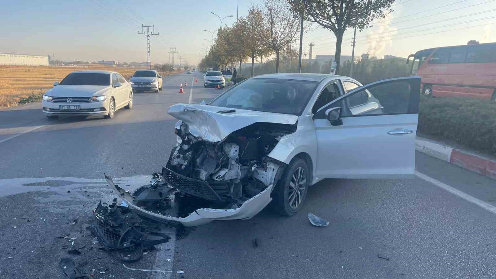 Karaman’da tırla otomobil çarpıştı: 1 yaralı