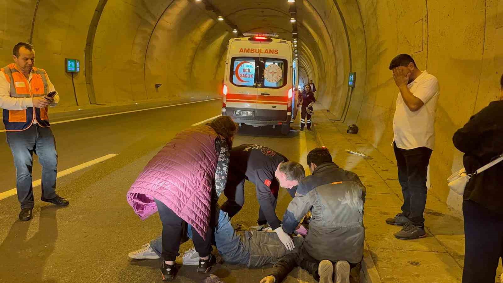 Alaplı’da tünelde trafik kazası: 1 yaralı

