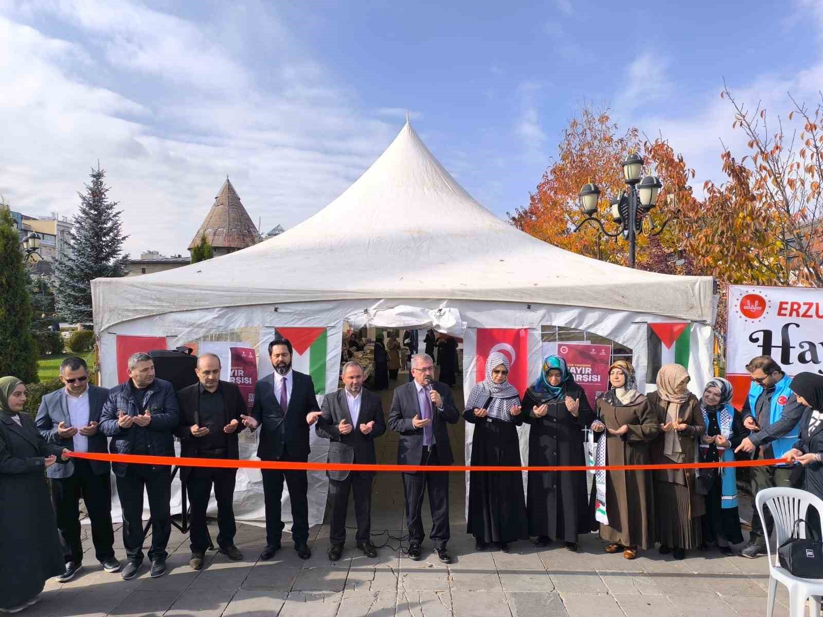 Erzurum&rsquo;da "Hayır &Ccedil;arşısı" dualarla a&ccedil;ıldı
