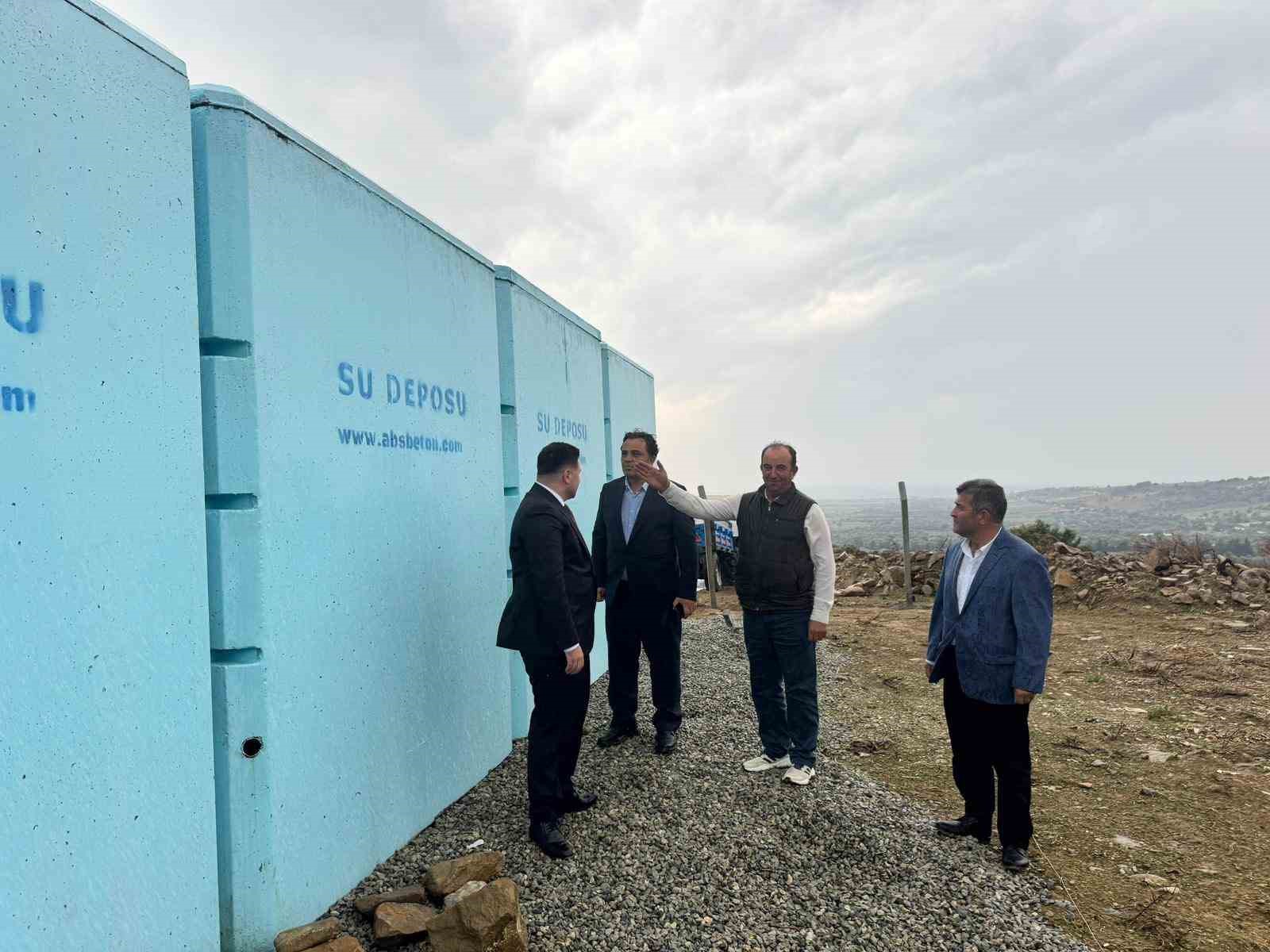 Kaymakam Acar yapımı biten su deposunda incelemelerde bulundu
