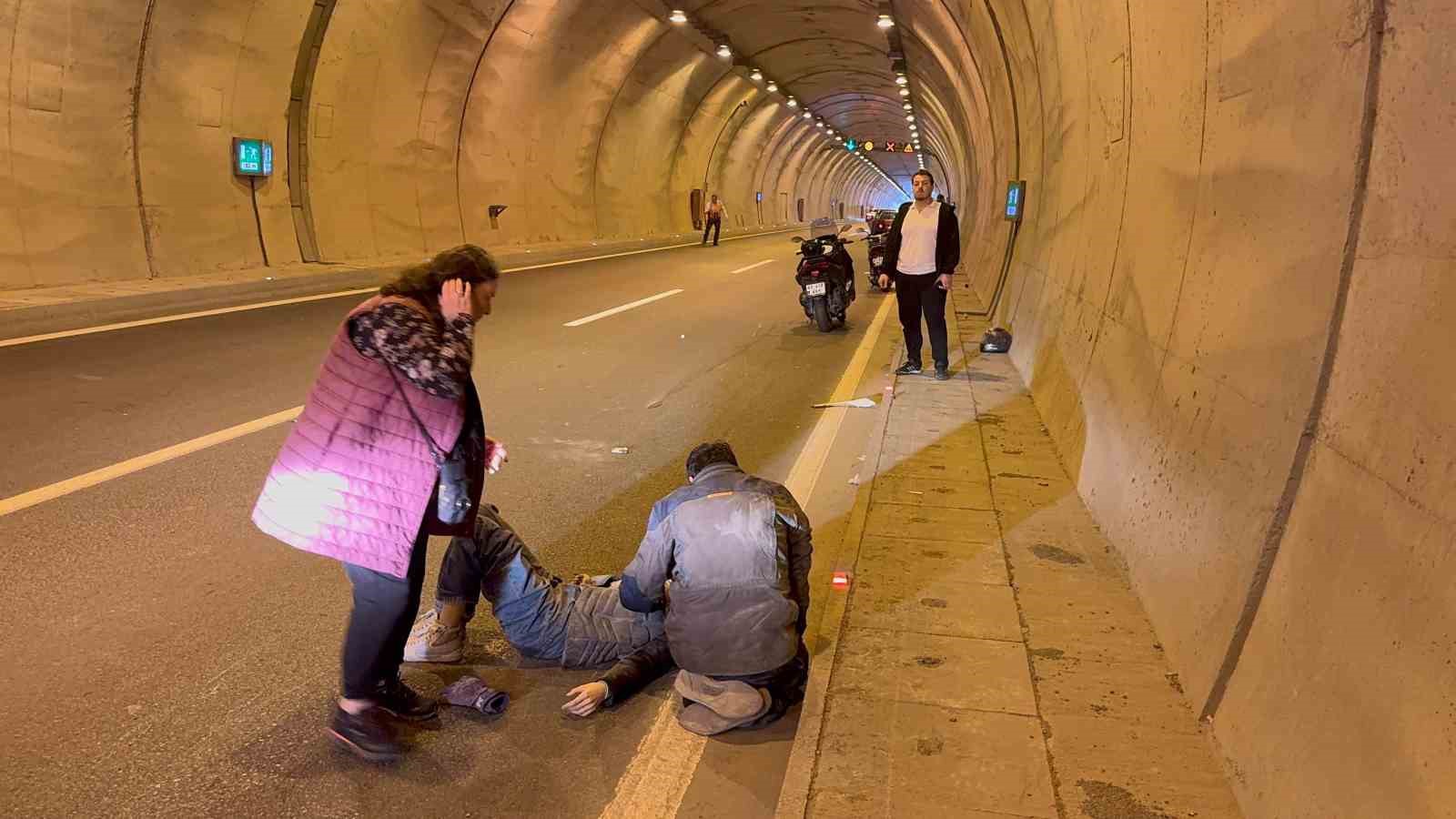 Alaplı’da tünelde trafik kazası: 1 yaralı