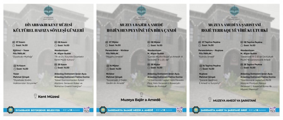 Kent Müzesinde ’kültürel hafıza söyleşileri’ gerçekleştirilecek