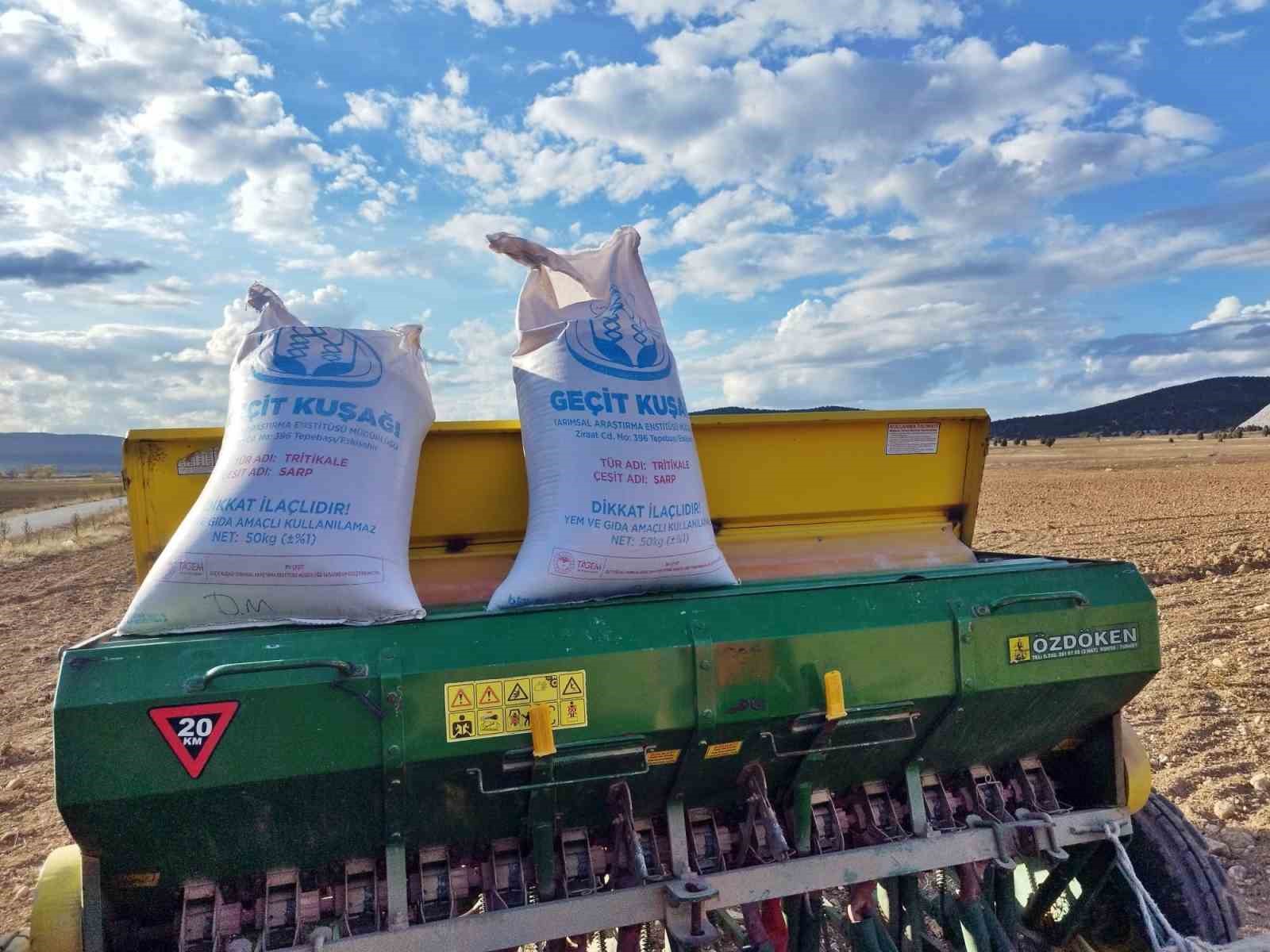 &Ccedil;avdarhisar&rsquo;da buğday ve tritikale tohumlarının ekimi yapıldı
