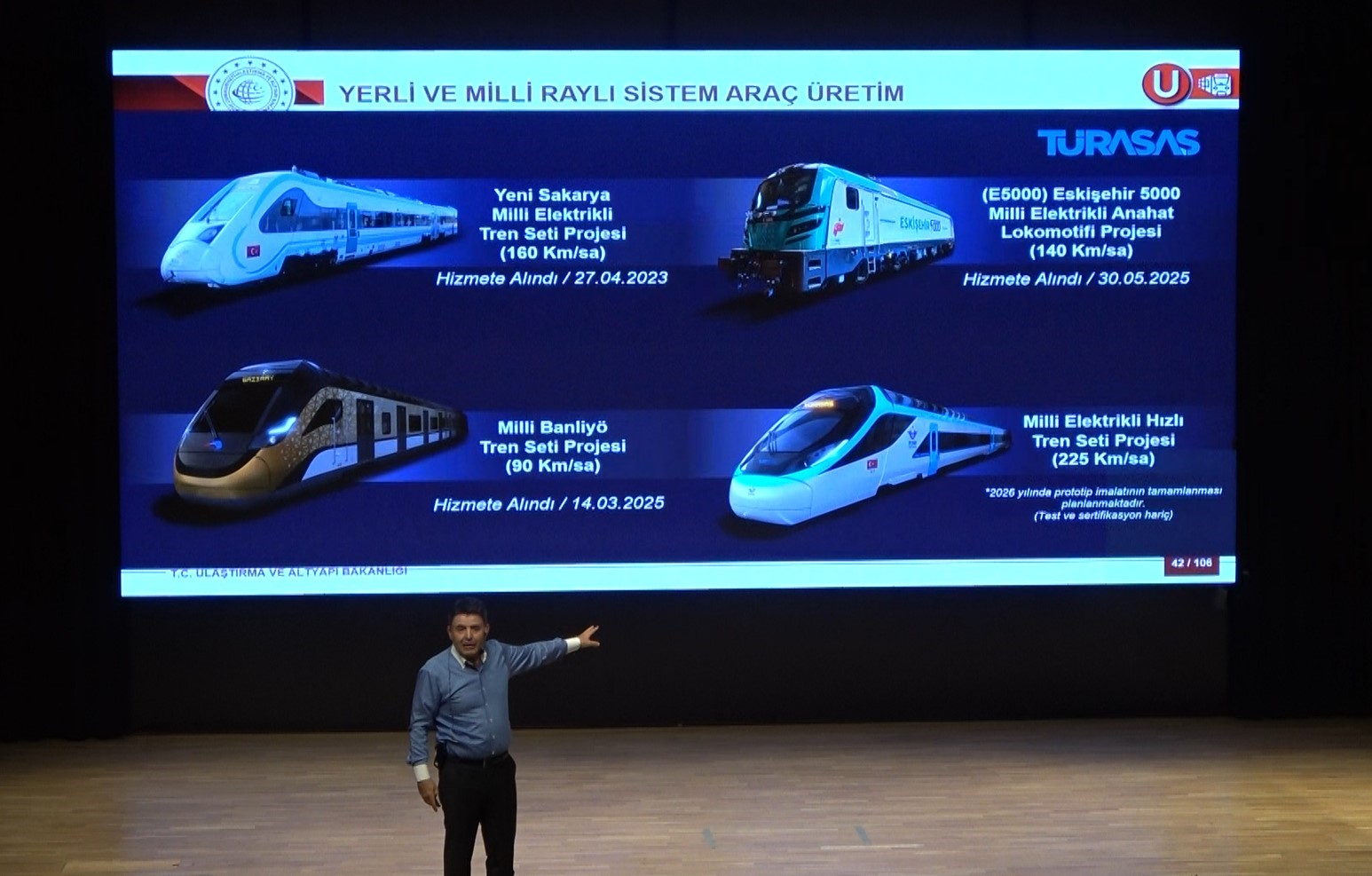 Bakan Yardımcısı Boyraz, gençlere milli hızlı treni böyle tanıttı
