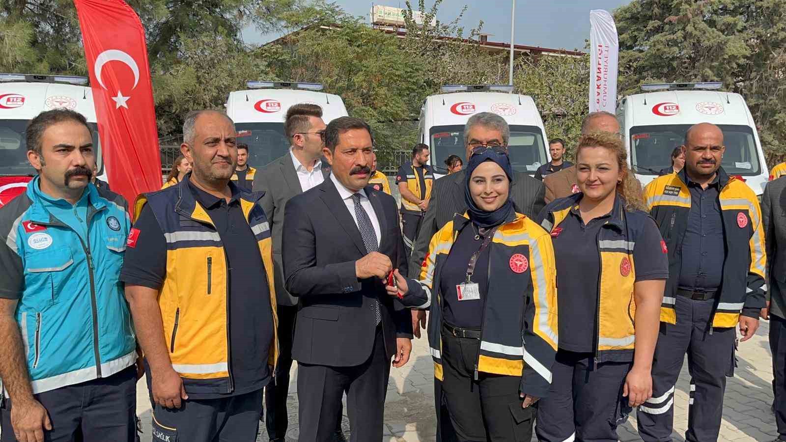 Hatay&rsquo;da 12 yeni ambulans hizmete alındı
