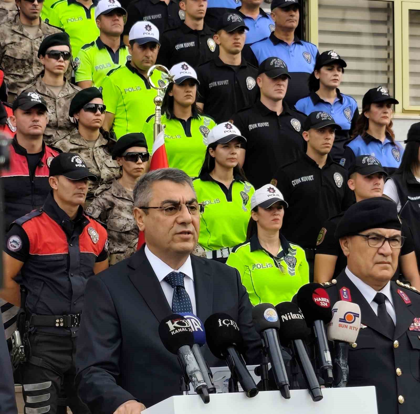 Vali Toros: "Suça geçit vermeyeceğiz"