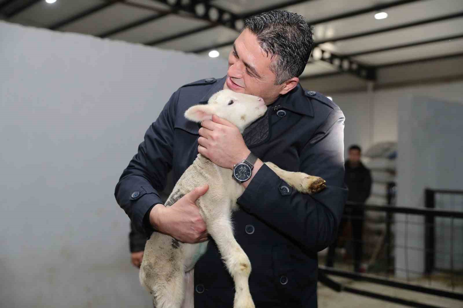 Aliağa&rsquo;da hibe koyun ve ko&ccedil;lar &uuml;reticilere teslim edildi
