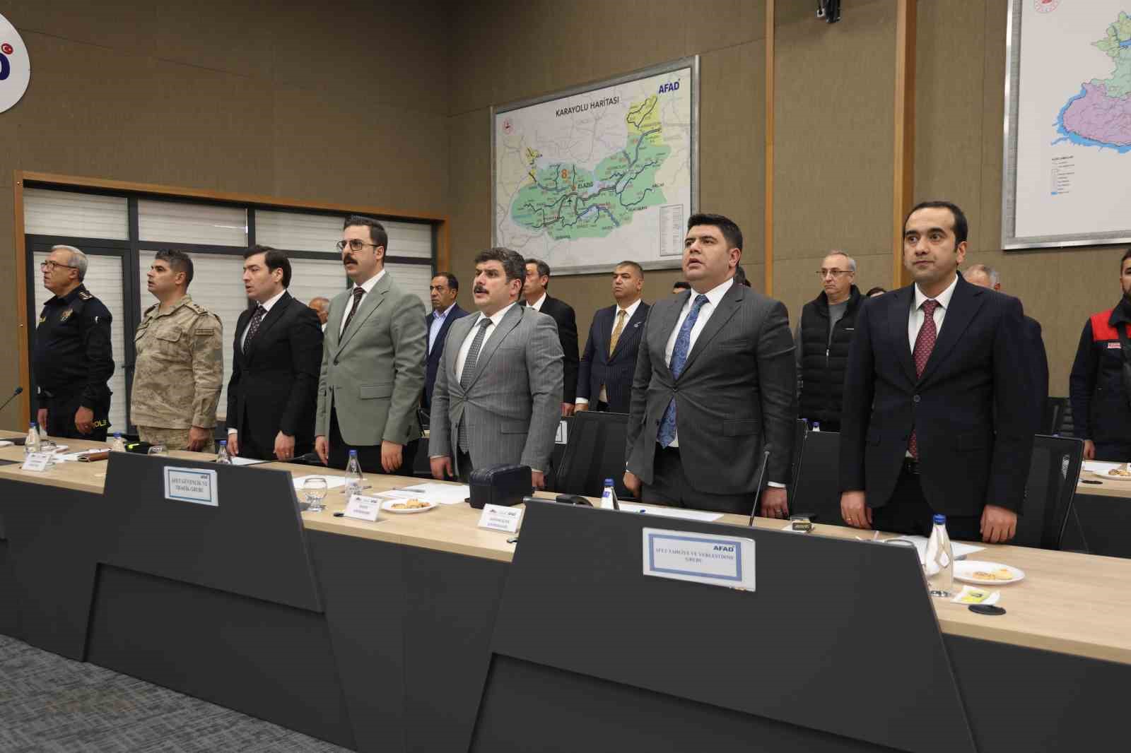 Kuzey Anadolu ve Doğu Anadolu Fay zonu arasında yer alan Elazığ&rsquo;da İl Afet Risk Azaltma Planı ele alındı
