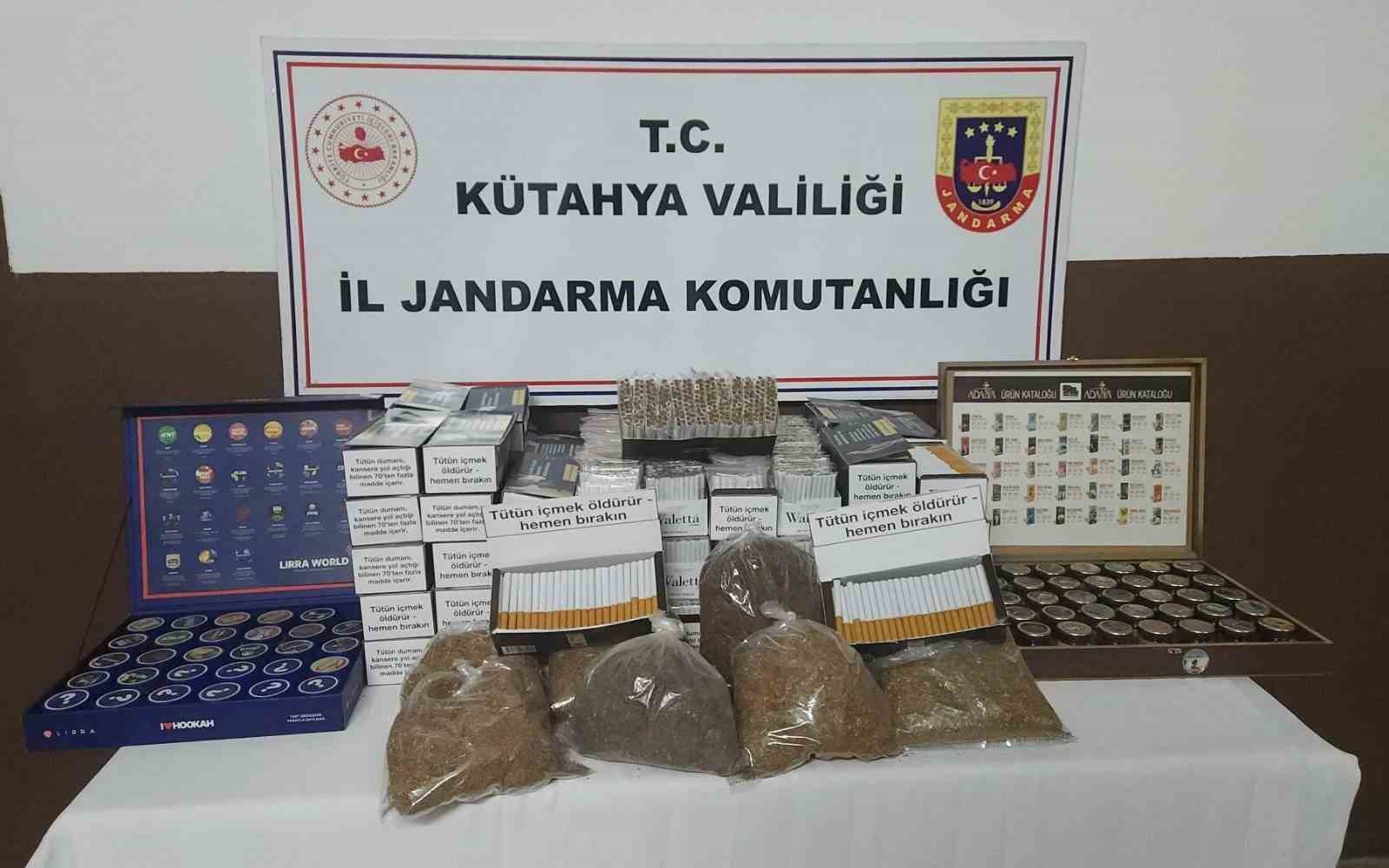 Kütahya’da kaçak tütün operasyonu