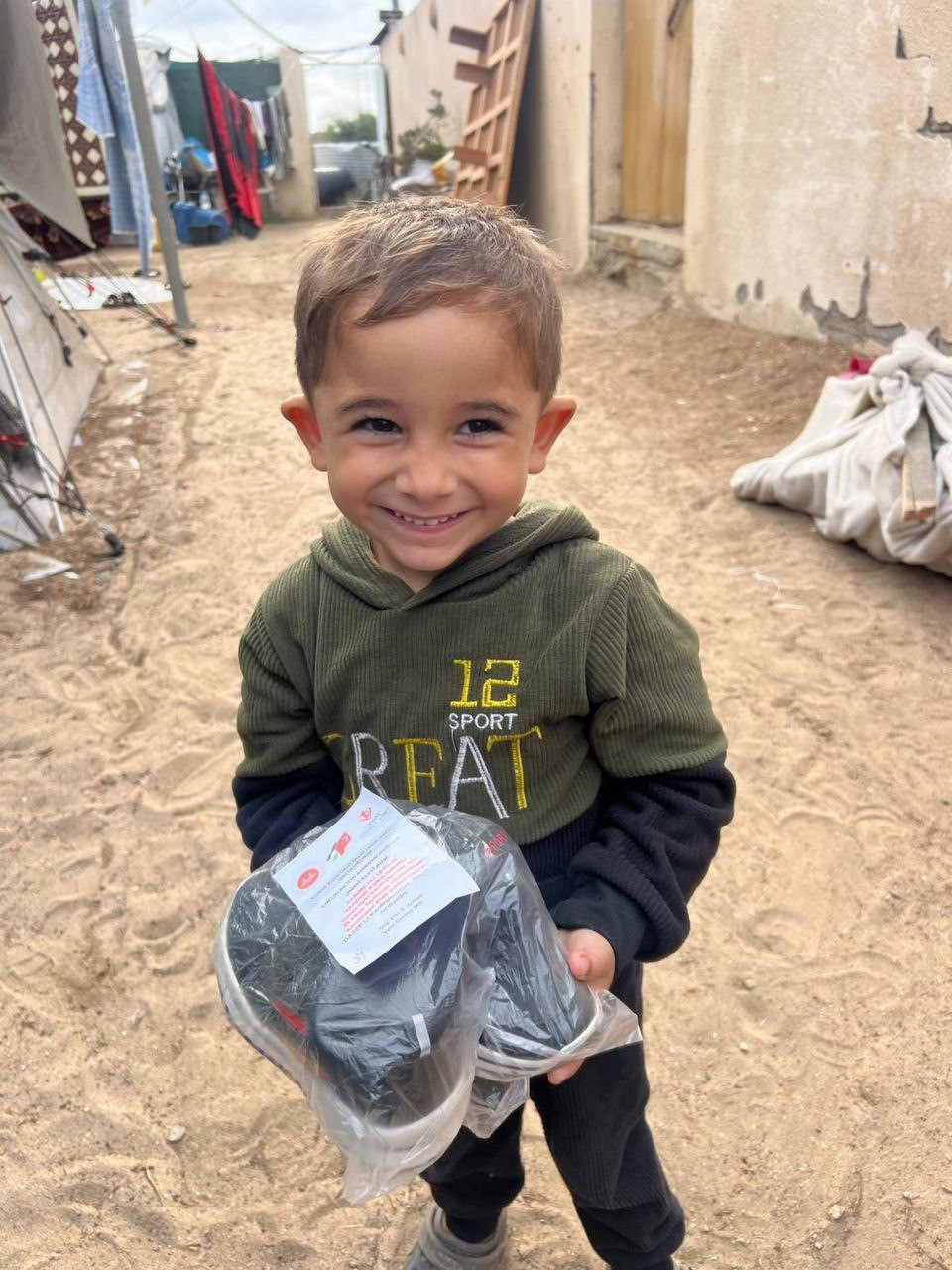 Kadınların desteği Gazzeli çocuklara ulaştı