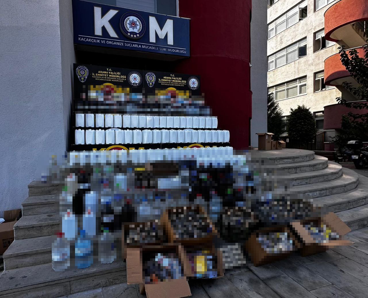 Adana’da kaçak içki operasyonu: 16 gözaltı