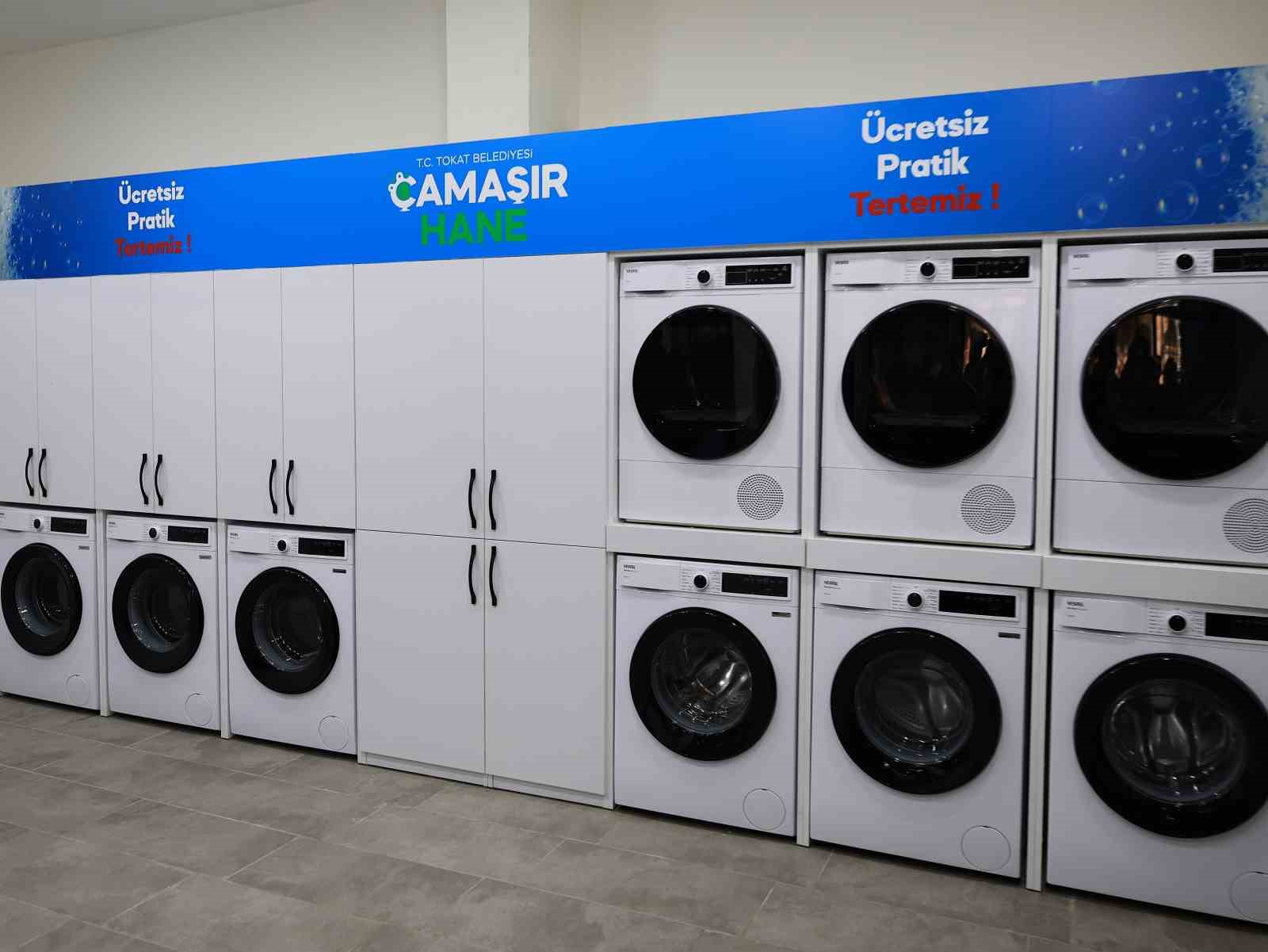 Tokat Belediyesi’nden yaşlılar, öğrenciler ve kimsesizler için ücretsiz çamaşır yıkama desteği