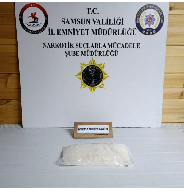 Samsun’da stepne lastiğine zulalanan metamfetamin ele geçirildi