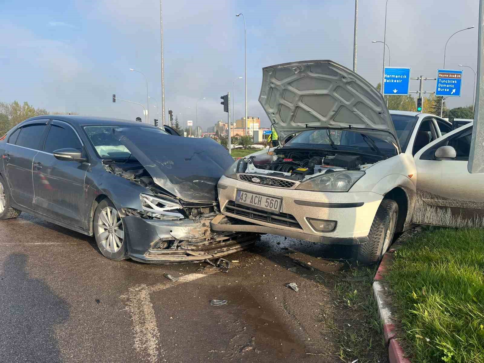 Tavşanlı’da trafik kazası, 1 kişi yaralandı