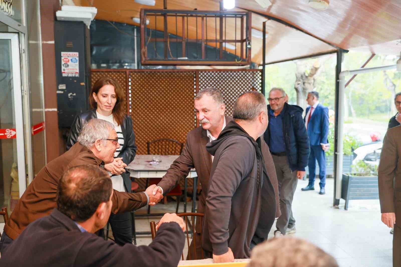 Başkan Balaban, esnafın taleplerini yerinde dinledi
