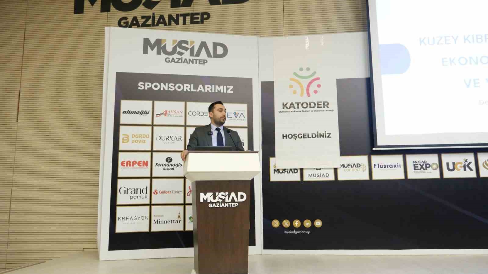 M&Uuml;SİAD Gaziantep, KKTC&rsquo;nin yatırım potansiyelini iş d&uuml;nyasıyla buluşturdu

