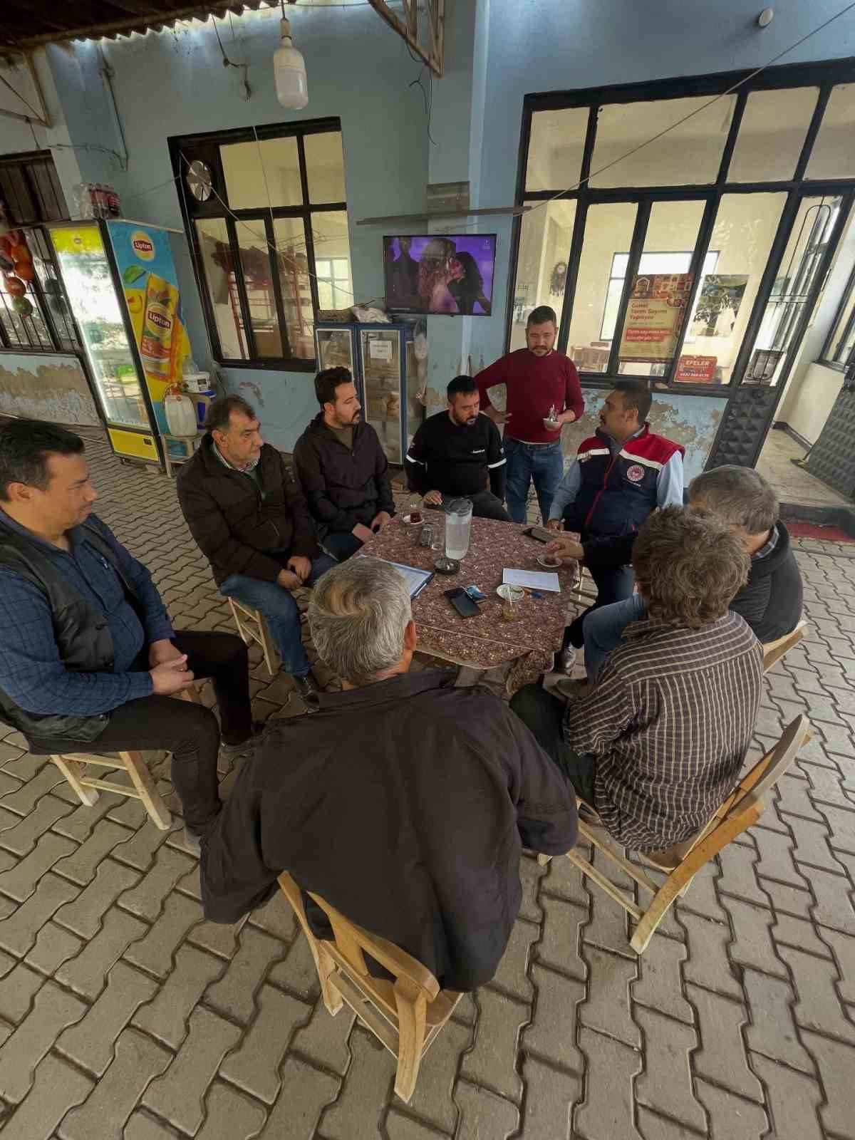 K&ouml;şk&rsquo;te &ccedil;ift&ccedil;iler bilgilendirildi, talepleri dinlendi
