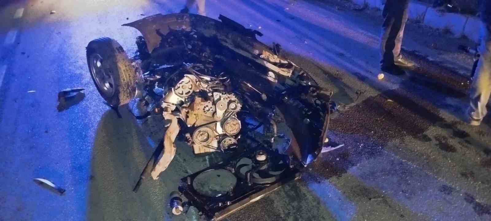 Takla atan otomobil hurdaya döndü: 1 yaralı