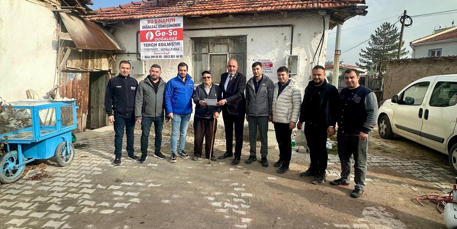 Aslanapa’da doğalgaz sevinci