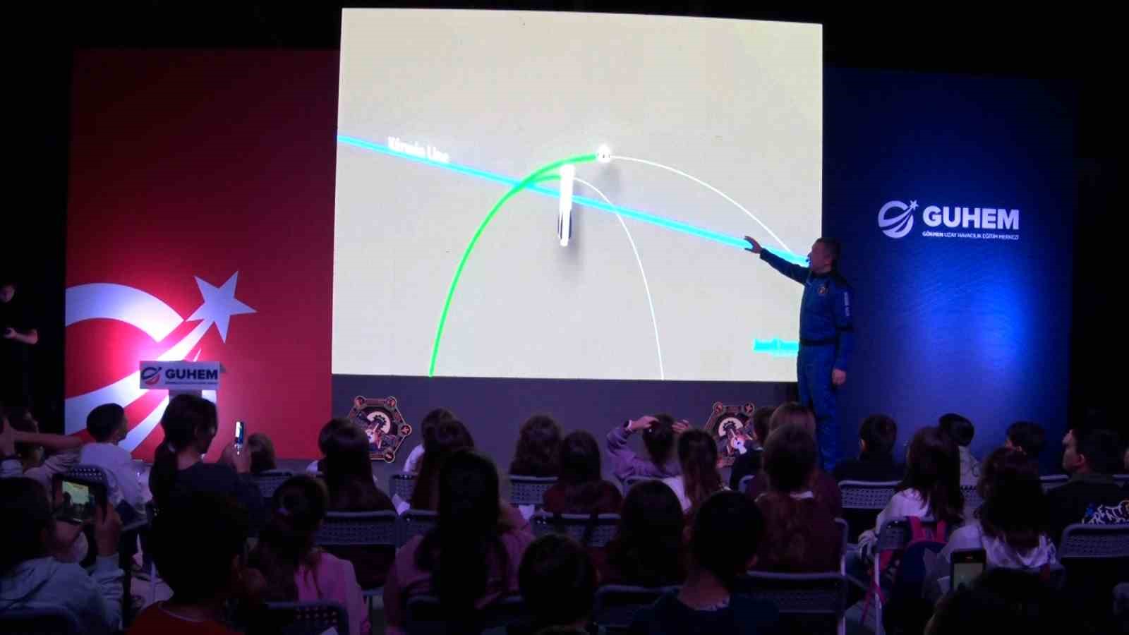 Türkiye&rsquo;nin 3&rsquo;üncü astronotu Gökhan Erdem uzaya çıkardığı Bursaspor bayrağını GUHEM&rsquo;e teslim etti