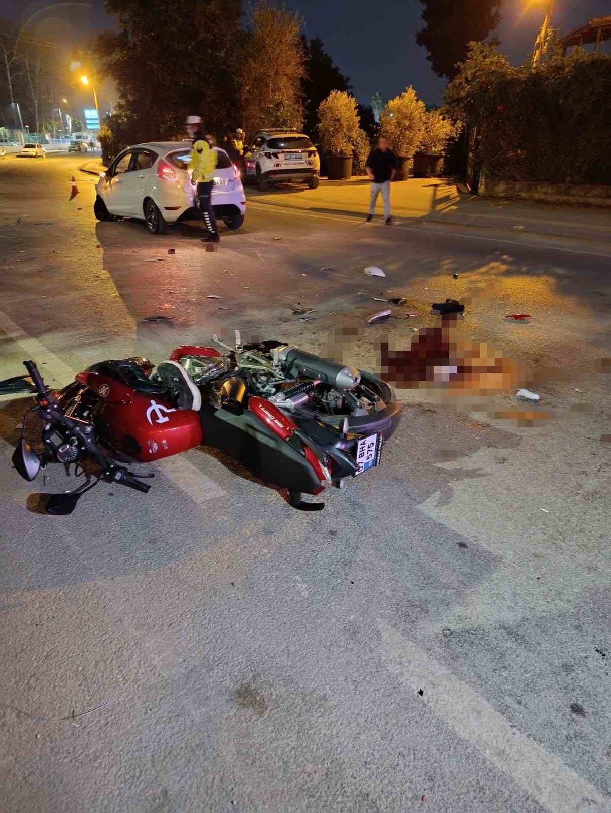 Kazada ağır yaralanan motosiklet sürücüsünden 4 gün sonra acı haber