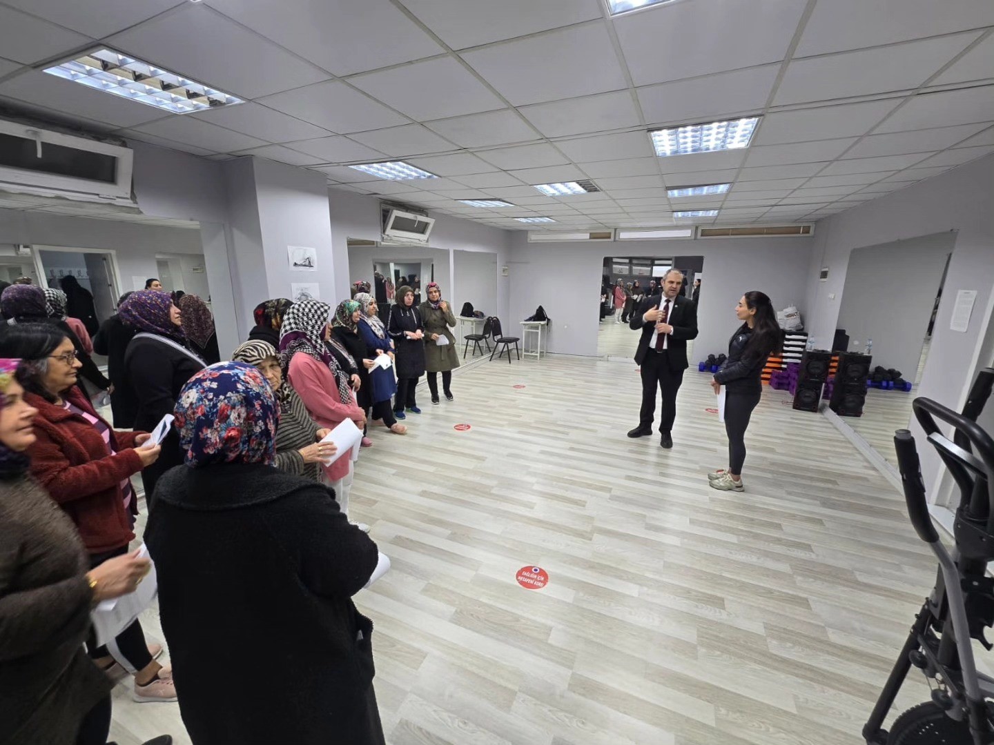 Bayırköy’de fitness kursu sertifikayla sona erdi