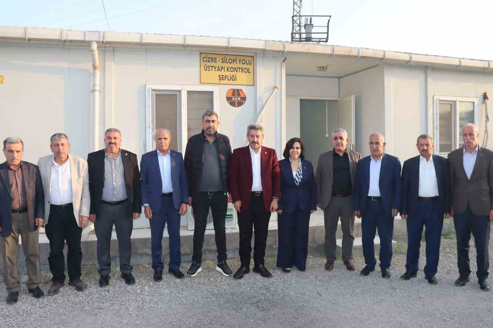 Cizre-Silopi yolunda çalışmalar hızla ilerliyor