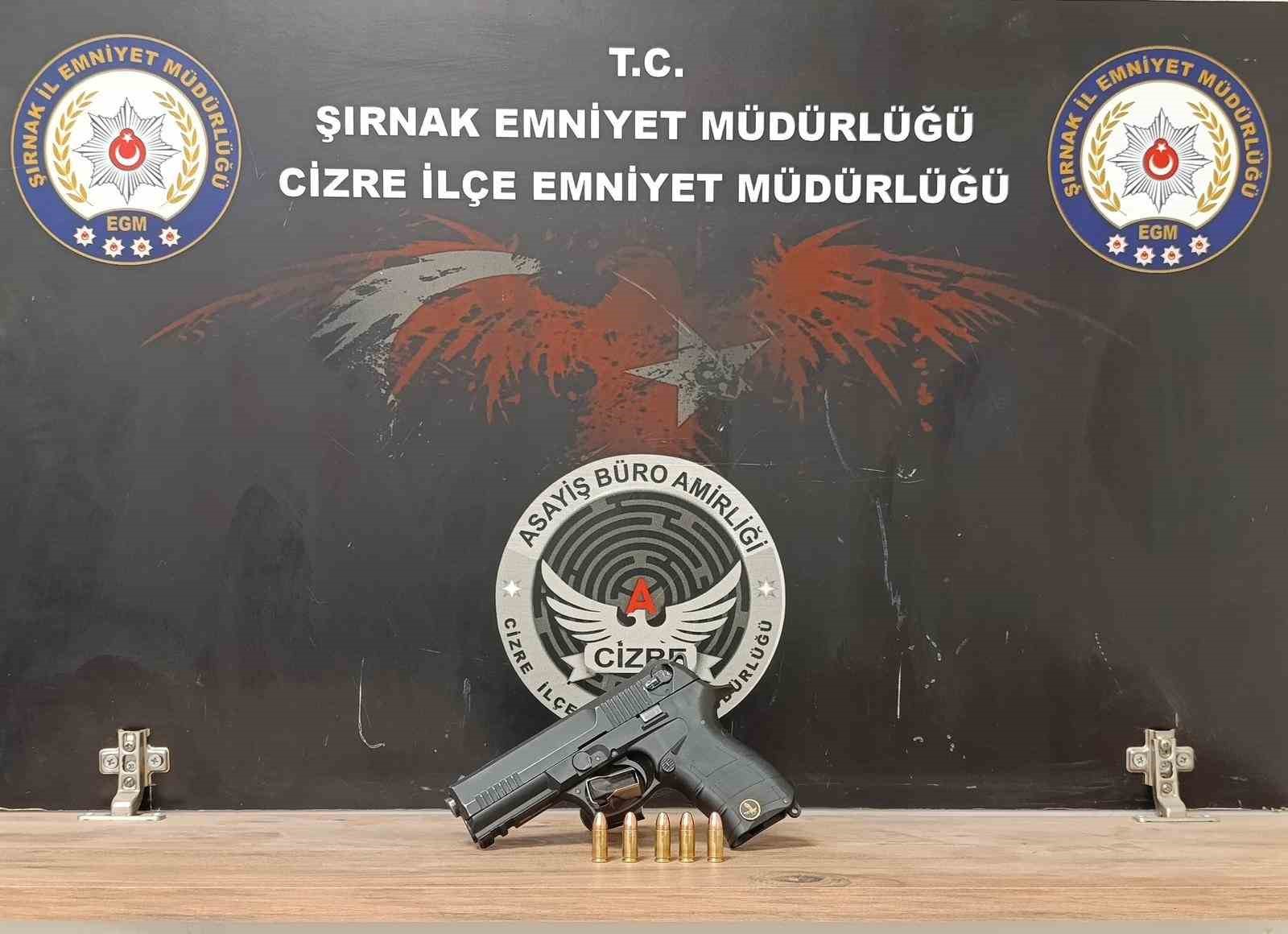 Şırnak’ta iş yeri sahibini silahla tehdit eden şahıs 20 dakikada yakalandı