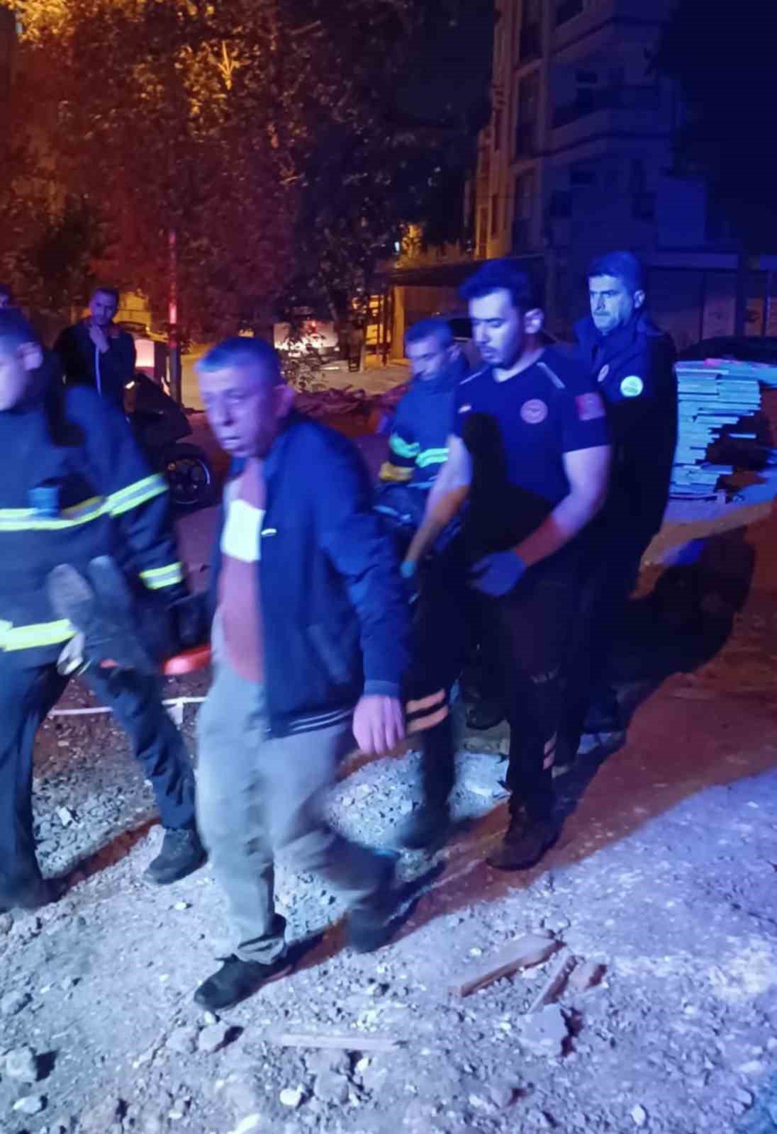 İnşaat boşluğuna düşen kişi yaralandı
