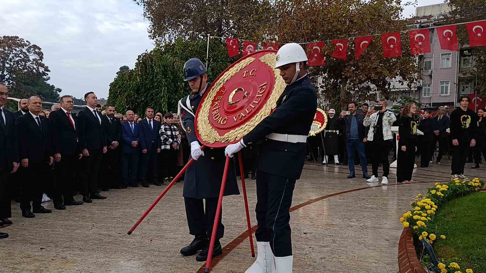 Atat&uuml;rk, Tekirdağ&rsquo;da da anıldı
