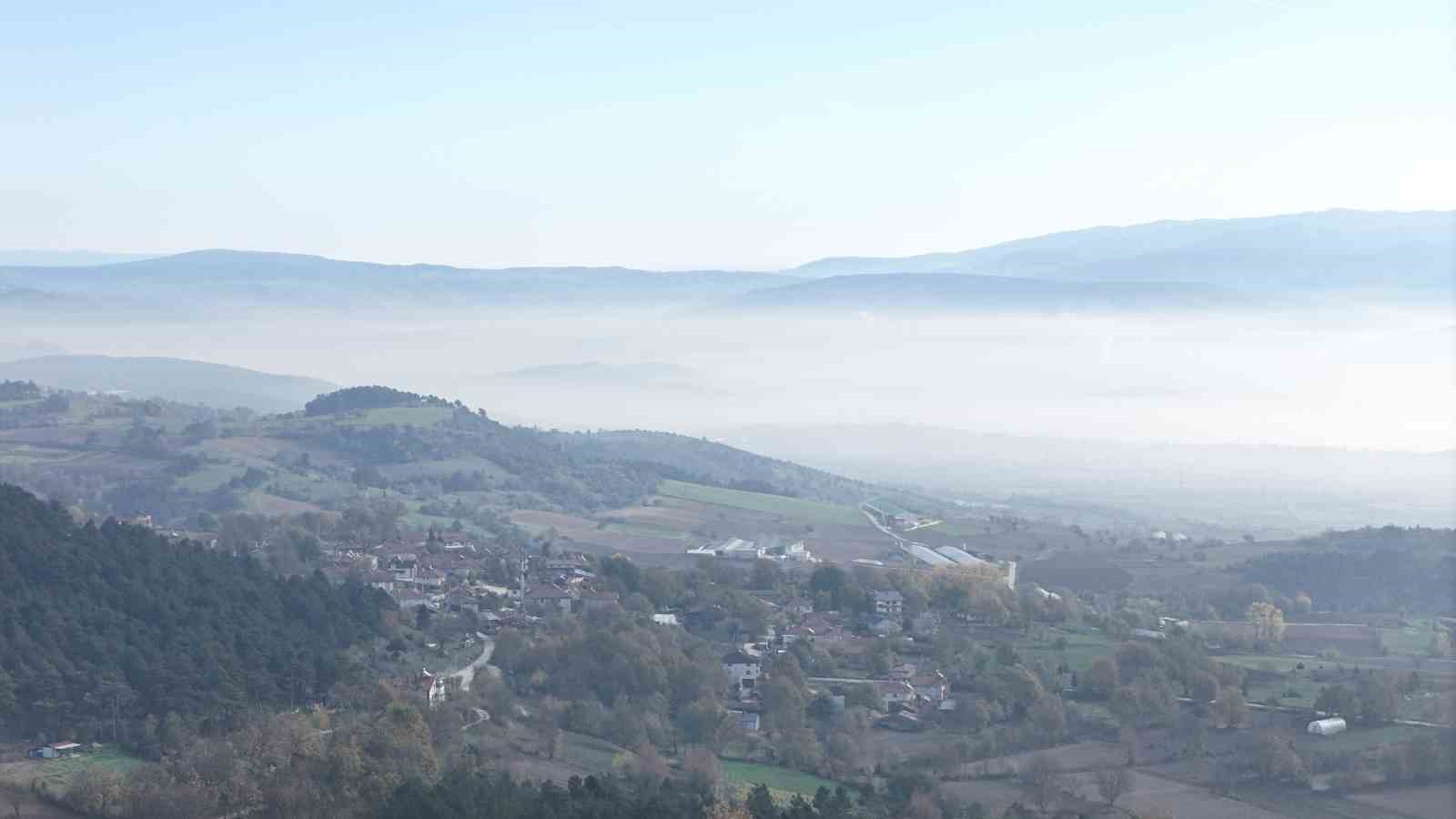 Bolu’da "sis denizi" manzarası mest etti